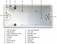 Плавательный СПА бассейн с противотоком Bigeer Вита BG-6603 Плавательный СПА бассейн с противотоком Bigeer Вита BG-6603